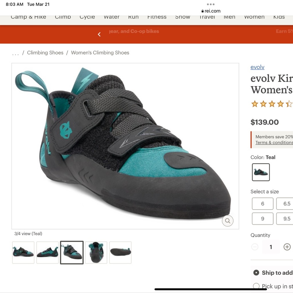 Evolv Kira Womens Climbing Shoes